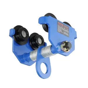 VEVOR Manual Trolley, 1100 lbs/0.5 Ton Load Capacity Push Beam Trolley with Dual Wheels, Adjustable for I - Beam Flange Width 2.5 to 5.5, Heavy Duty Alloy Steel Garage Hoist for Straight Curved I BeamVEVOR Super Brand Day