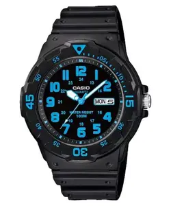 Casio Men's Water-Resistant Analog Watch with Blue Dial - MRW-200H-2BV