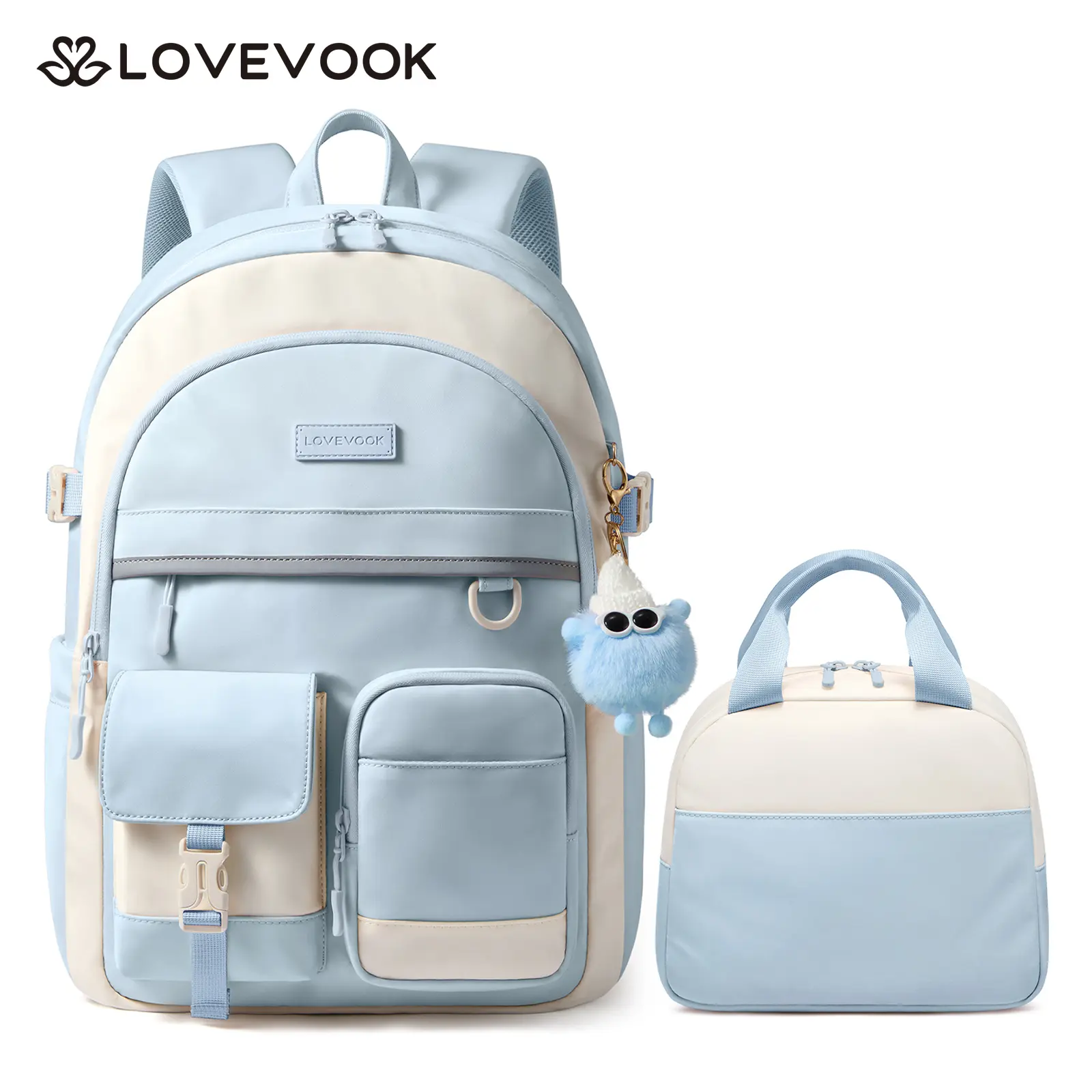 Blue-Beige (with lunch bag )