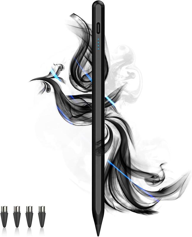 Stylus Pens for Touch Screens Power-Display Tablet Pen POM Tip  Digital Touch Pen Compatible with /iPad/iPad Pro//and Other iOS/Android Smartphone and Tablet Devices (Black)