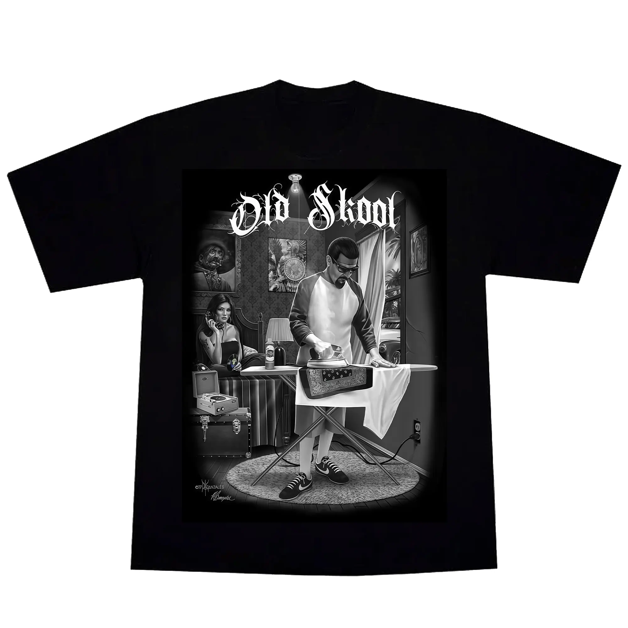 Men's Short-Sleeve Old Skool Sports T-Shirt, Breathable Athletic Top for Gym, Running (Sports & Outdoor Apparel)