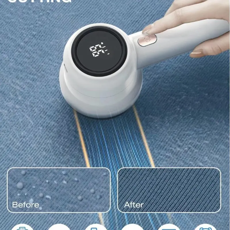 Electric Fabric Shaver for Clothing Lint Roller Portable Hair Remover with Safety Lock 3 Speeds Rechargeable Lint Collection Container Perfect for Sweaters & Pet Home Care