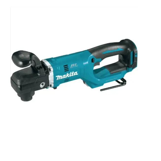 Makita 18V LXT Lithium-Ion Brushless 7/16"-Inch Angle Drill, Cordless Portable Tool with Handle, Rubber Grip, Brushless Motor, Longer Run Time per Charge, for Hole Drilling Up to 2-9/16 in. Holes (XAD06Z, Tool Only), Inches, 5.0 Ah
