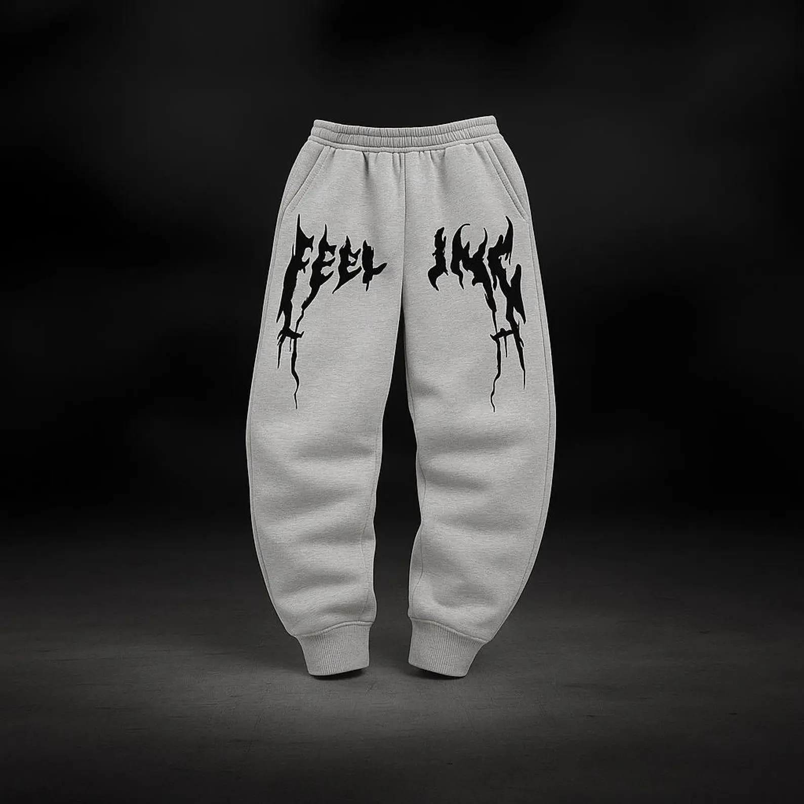 Lightning Blaze Sweatpants, Warm Anime-Inspired Joggers, Baggy Sweatpants Men Women, Heavyweight Cotton Joggers