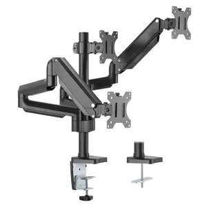 Triple Monitor Mount with Gas Spring Arms