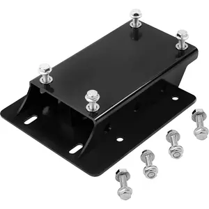 Torque Converter Motor Riser Plate Mount for Predator 196cc / 212cc Engine on Coleman Mini Bikes, Black - 1 3/4 Inch Lift