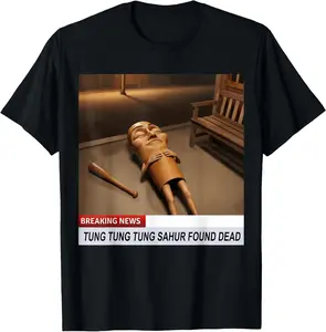 Tung Tung Tung Sahur Found Dead Breaking News Funny Meme Unisex T-Shirt