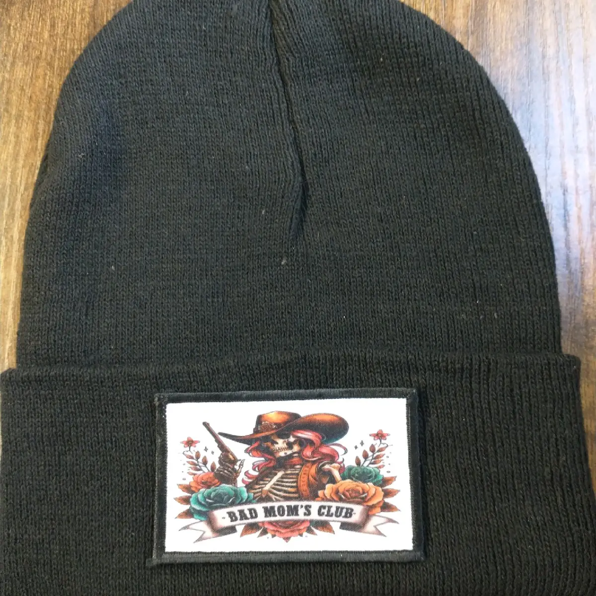 Bad Moms Club Beanie - Empowering Moms with Style and Comfort beanie hat