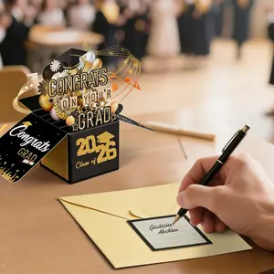 2026 Graduation Pop Up Card- Congrats on Your Grad  - Foldablefor University, College, High School Graduation, Gift for Classmates and Teachers