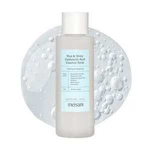 Meisani Rice & Shine Hyaluronic Acid Essence Toner | Hydrate & Strengthen Skin Barrier, 5.07 fl.oz.