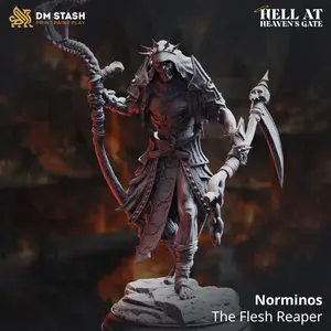 Norminos The Flesh Reaper 3D-Printed Resin Miniature - Character Figure, Collectible for DM Stash Home Decor Statue & Figurine, 3D-Printed Resin Miniatures, Character Figure Miniatures