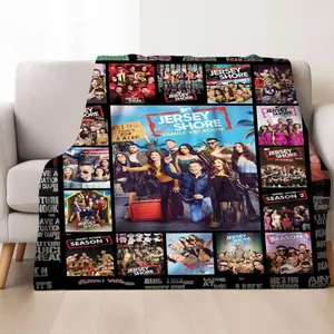 Jersey Shore Blanket, We're Spiraling Fleece Blanket, Reality TV Blanket, Funny Usa Contemporary Style, deal for All Seasons, Suitable for use in living rooms, sofas and beds Great Gift for Family and Friends Blanket
