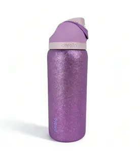 Owala FreeSip Insulated Water Bottle, Sparkle Purple Glitter, Leak-Proof, BPA-Free, Stainless Steel, Perfect for Sports, Travel & Daily Use Stainless steel insulated cup Keeps Drinks Cold 24H Drinkware Flasks Tumbler Mug Bottled Portable
