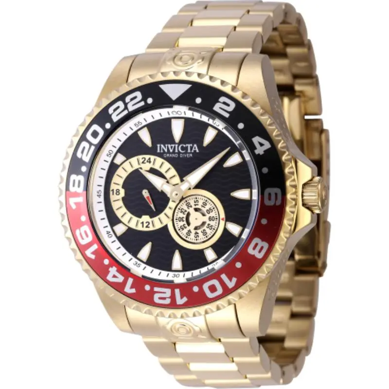 Invicta Men's 47304 Pro Diver Automatic Multifunction Black Dial Watch