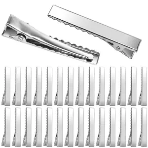 Hair Clips, 210 count Single Prong Metal Clips for Hair Bows and Crafts -  Flat Gator Clips in Bulk DIY Supplies for Accessory Making (1.8 Inch & 2.2 Inch)