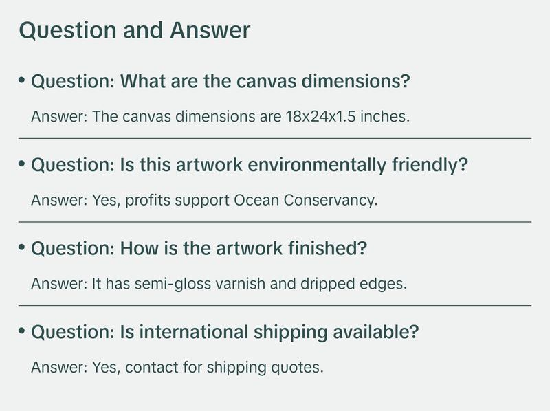 High Tide 18x24x1.5 Canvas Abstract Artwork Inspired by Nature's Patterns in Acrylic Paint for Room Decoration and Wall Ornaments Universe Artistic Photo Print