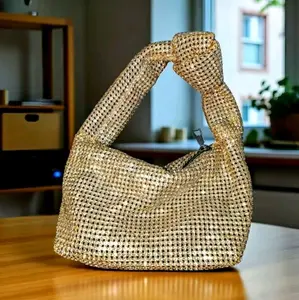 Jewel Studded Knotted Handbag NO RETURNS