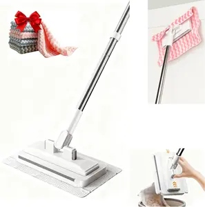 2026 New Snap Grip Mini Mop | Zero-Touch Automatic Gripping Mop for Dry & Wet Use | Multi-Surface Cleaner Alternative to Swiffer Brush Toilet Cleaning