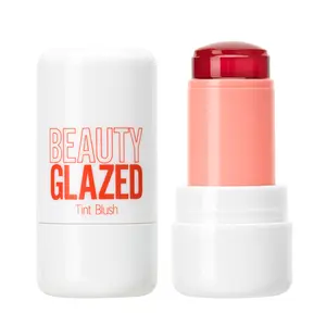 BEAUTY GLAZED Milk jelly blush Stick - Cooling, Moisturizing Lip & Cheek Stain, Waterproof, Long-Lasting, Non-Stick, Vivid Color Lightweight Makeup