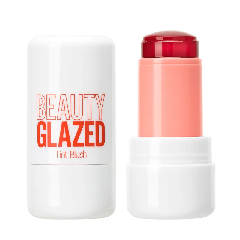 BEAUTY GLAZED Milk jelly blush Stick - Cooling, Moisturizing Lip & Cheek Stain, Waterproof, Long-Lasting, Non-Stick, Vivid Color Lightweight Makeup