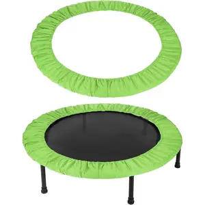Trampolines Spring Cover, Round Small Trampolines Replacement Cover, 6 Holes Safety Pad Replacement - Fitting for (Men/Women/Indoor/Home/Fitness) 36 Inch & Oxford Cloth & Green