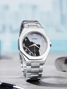OFIMOBI Mens Watches Stainless Steel Quartz Watch for Men 30M Waterproof Date Clock Fashion Business Wristwatch Gift for Men