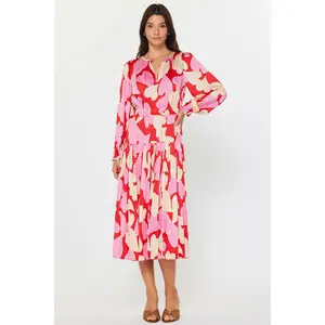 Laura Jane Heart Patterned Midi Dress