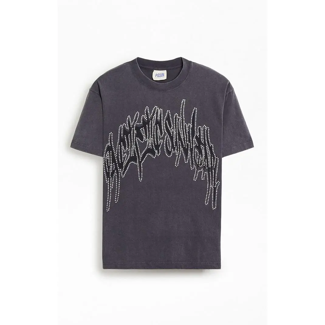 Pacsun Men's Handstyles Rhinestone T-Shirt - Multicolor