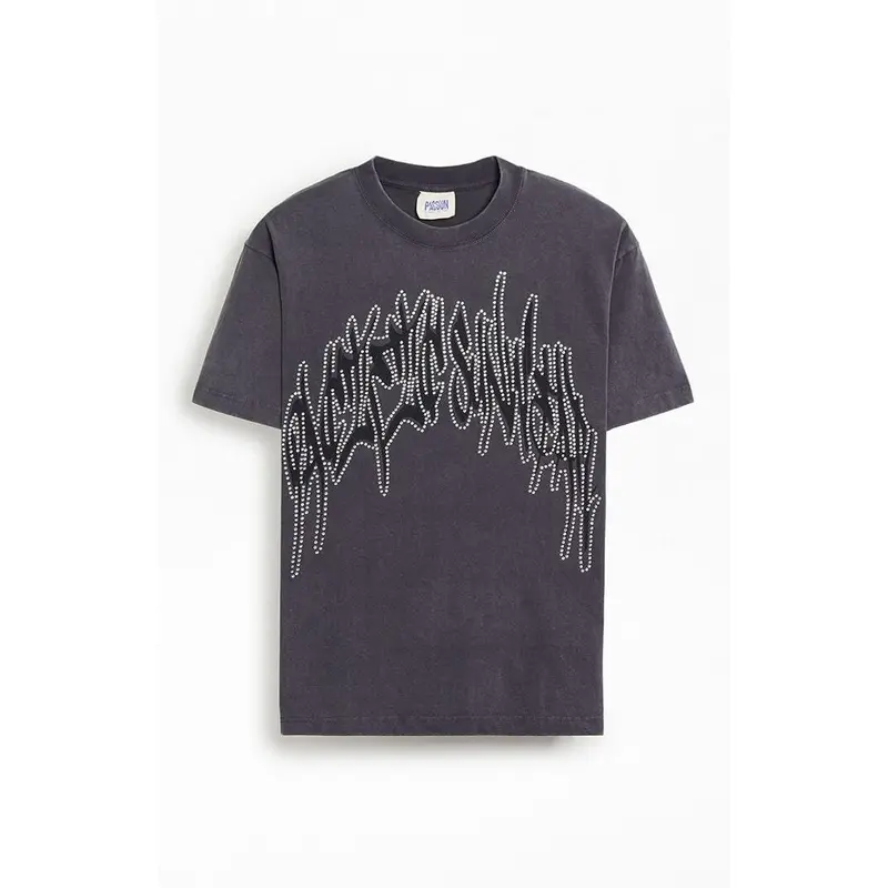 Pacsun Men's Handstyles Rhinestone T-Shirt - Multicolor