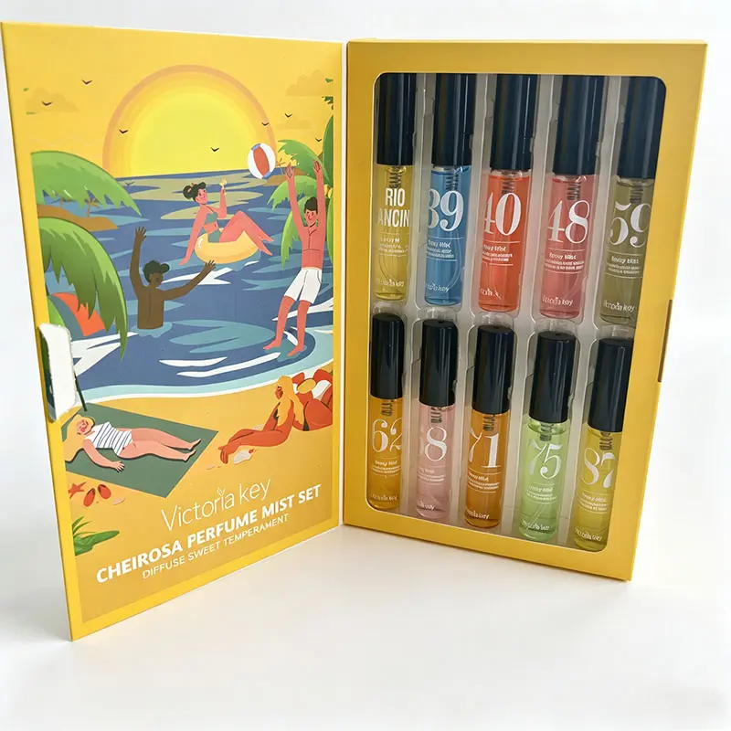 Vanilla Coconut Body Spray, Fragrance Mist Set -10 bottles Long Lasting Summer Perfume, Tropical Beach Scent, Travel Perfume Gift Set for Girls, Fragrance Sets, Vanilla Scents