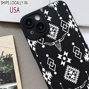 Phone Case Featuring a White Cow Head Pattern, Compatible with Iphone 11, 12, 13, 14, 15, And 16 Pro Max Series, Suitable for Both Men And Women, Perfect for Valentine'S Day Gift.