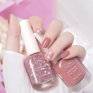 Water-based Peel Off Nail Polish, Liquid Polish, 2pcs/set Pink Nail Polish Long Lasting Quick Drying Nail Art Polish, DIY Nail Art Product for Women & Girls