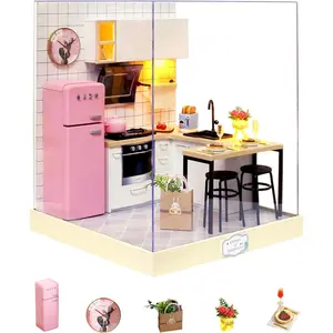 Dollhouse Miniature DIY House Kit Creative Room with Furniture for Romantic Artwork Gift (Taste of Life)