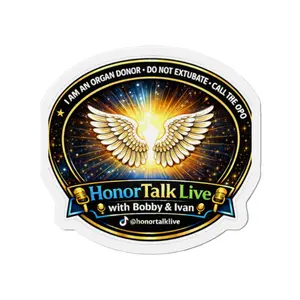 I'm a Donor - Honor Talk Live Logo Die-Cut Magnet | Winged Light Podcast Emblem
