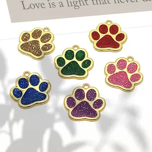 LIVEKEY Personalized Dog Tag For Pets Engraved Dog Name Tag Waterproof Slide On Cat ID Tags Paw