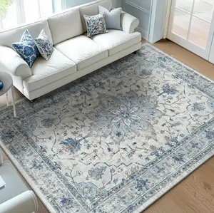 Machine Washable Rugs for Living Room, Boho Rugs Area Rug Runner Rug Carpet Non-slip Large Area Rugs for Bedroom Indoor Floor Mat