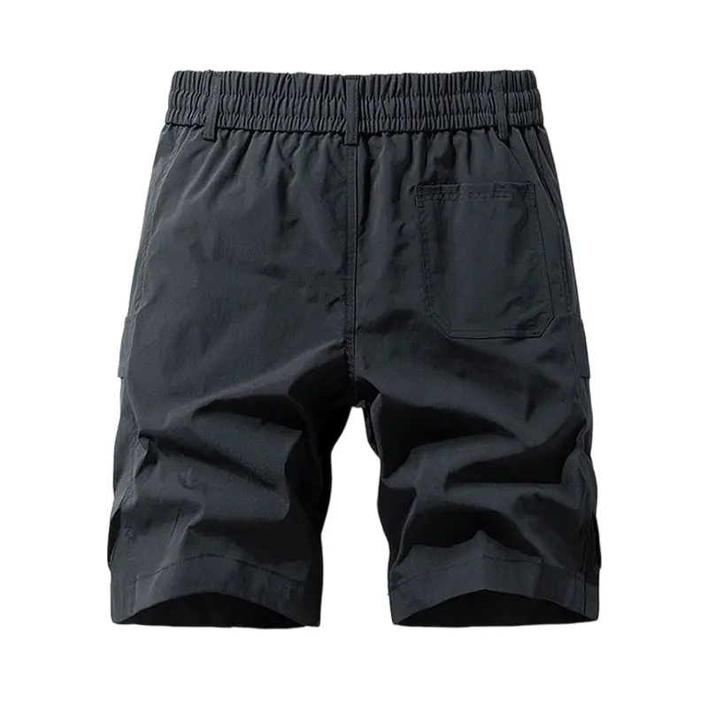 Clean Gent men&rsquo;s casual cargo shorts with zippered pockets and a buttoned placket&mdash;ideal for outdoor hiking, summer leisure, work, golf, and outdoor fun.