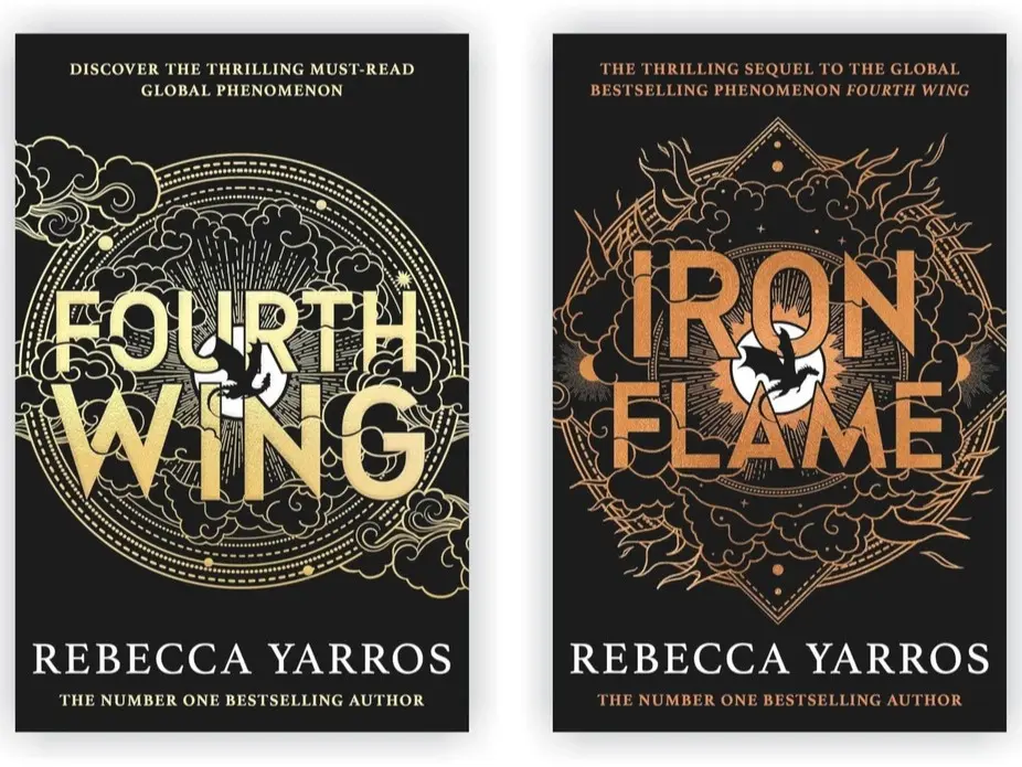 Rebecca Yarros' Iron Flame & Fourth Wing 2-Book Paperback Novel Set - Gift for Fans, Combines 2 Captivating Stories, Ideal for Rebecca Yarros' Fans, Seamless Reading Experience
