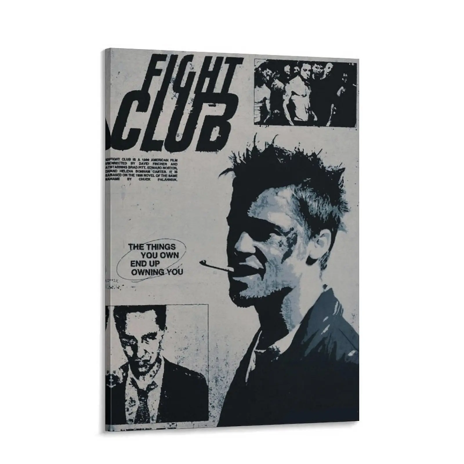 Fight Club Poster by David Fincher Vintage Retro Art Print Minimalist Movie Poster Customizable Home Decor Gift for Movie Lovers Classic Cinema Touch