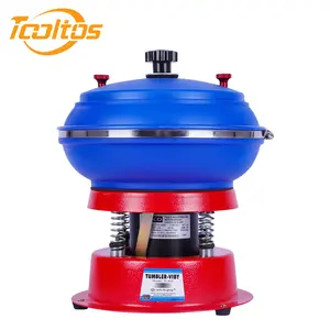 TOOLTOS 8 Inch Vibratory Tumbler Jewelry Polishing Machine Agate Jade Drum Barrel Micro Grinder for Jewelry Finishing