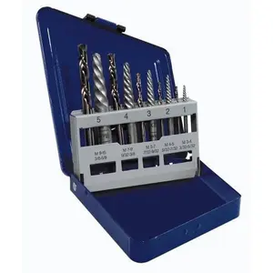 Irwin Hanson 585-11119 10 Pc Set Spiral Flute S, Tool, Metal, Drill Bits Set