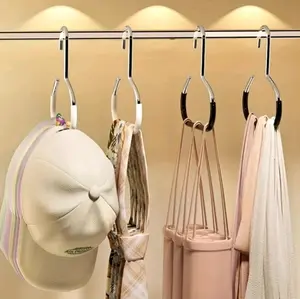 5 Pack Multi Hanger Organizer Tie Belt Scarf Holder Space Saving Closet for Efficient Storage