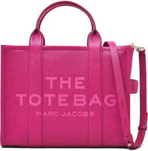 Marc Jacobs The Leather Medium Tote Bag - Lipstick Pink H004L01PF21-955