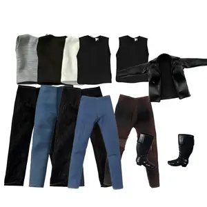 13-Inch Action Figure Fashion Clothes, Realistic Vest Jeans Boots, Unisex Doll, Trendy Accessories for Collectors