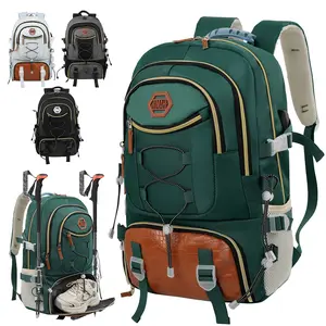 JUMAHE Large-Capacity Nylon Travel Backpack - Outdoor Hiking Camping Bag with Shoe Compartment, Laptop Sleeve, Unisex for Students, Ideal Special Occasion Gift, Travel Backpacks,summervibes outdoorfun