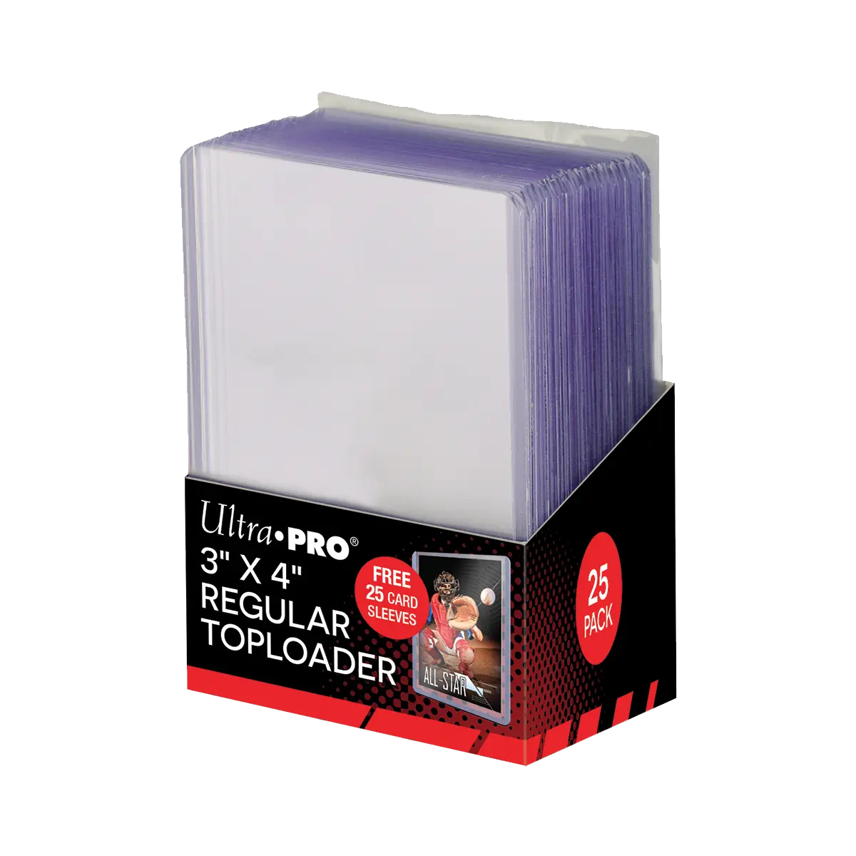 3" x 4" Clear Regular TOPLOADER® Sleeves and Soft Sleeves Bundle (25ct) for Standard Size Cards 3" x 4" Clear Regular TOPLOADER® Sleeves and Soft Sleeves Bundle (25ct) for Standard Size Cards