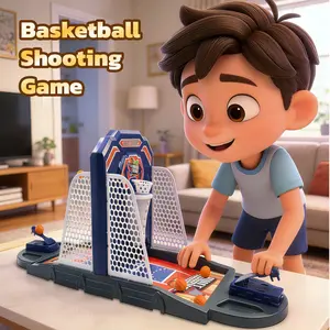 Basketball Shooting Game Toy, Funny Shooting Game, Desktop Table Basketball Games Set, Launching ball-Including 2 Basketball Stand and 10 Balls, Gift for Kids 3-8 Year Old mini basketball hoop, Indoor Basketball Hoop