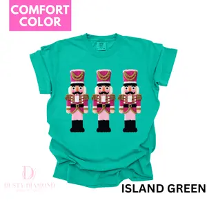 Trio Nutcracker FAUX CHENILLE Comfort Color T-shirt