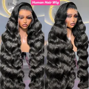 Bling Hair 12~34inch Body Wave 13x6 Lace Frontal Human Wig Hair 13x4 PrePlucked Transparent Lace Frontal Wig Brazilian Hair Wigs For Women TikTokShopBlackFriday