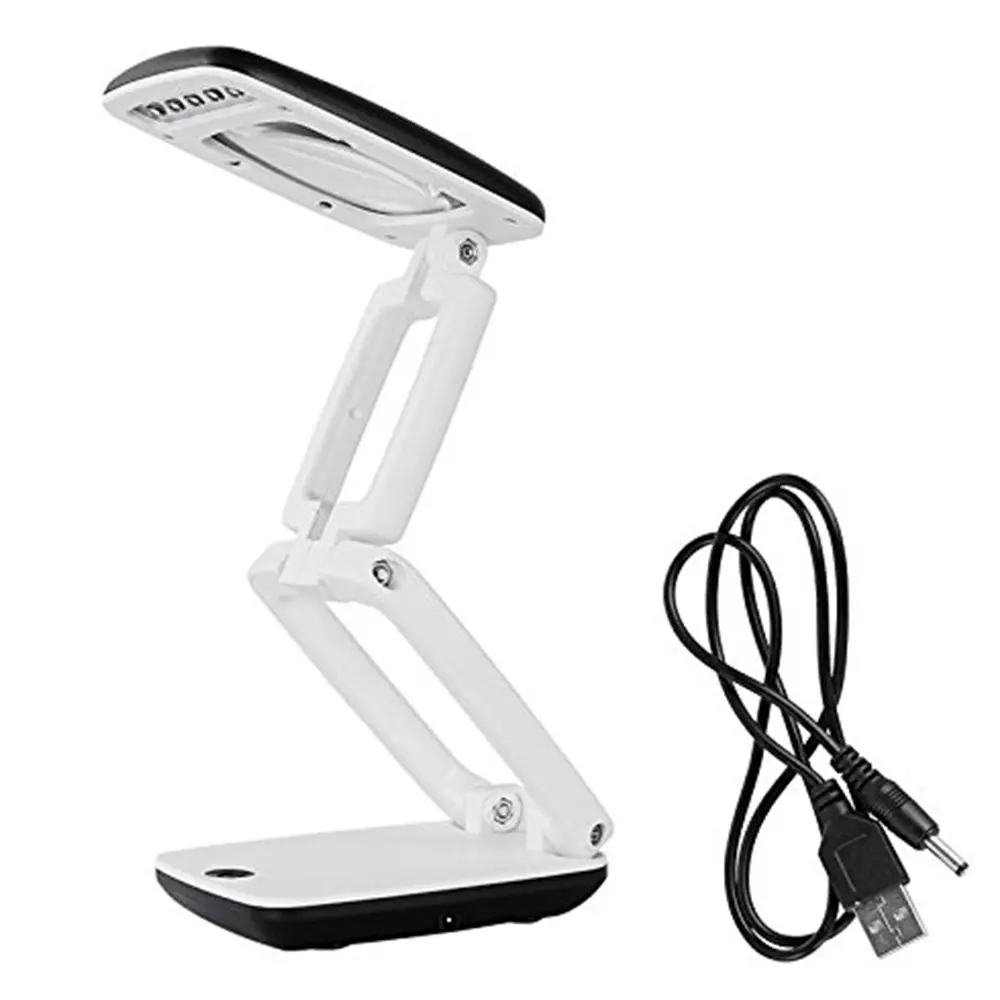LED Lighted Desk Magnifying Glass Lamp with ABS-Acrylic Construction, Foldable Stand, 3X Magnification, Portable Desk Accessories for Reading, Hobby Use to Illuminate Fine Details (Automotive & Motorcycle Exterior Accessory Complement), Pocket